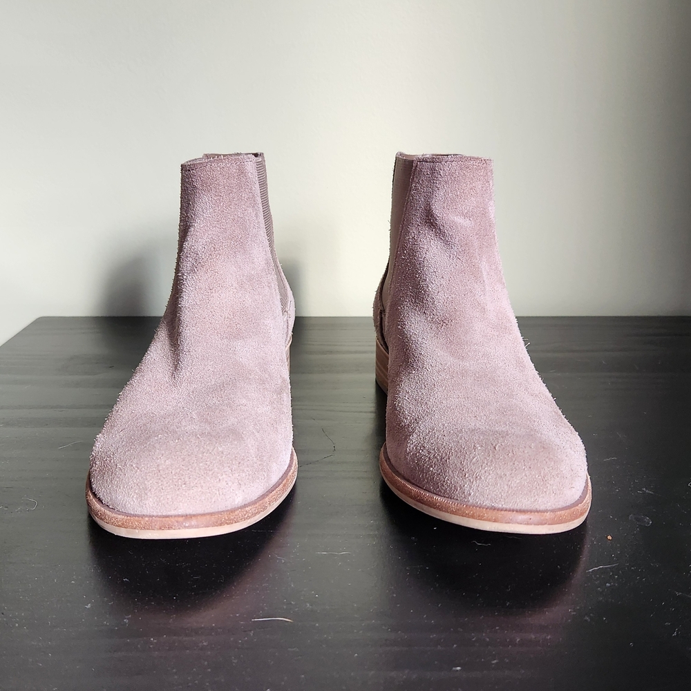 Dolce Vita Taupe Suede Ankle Boots